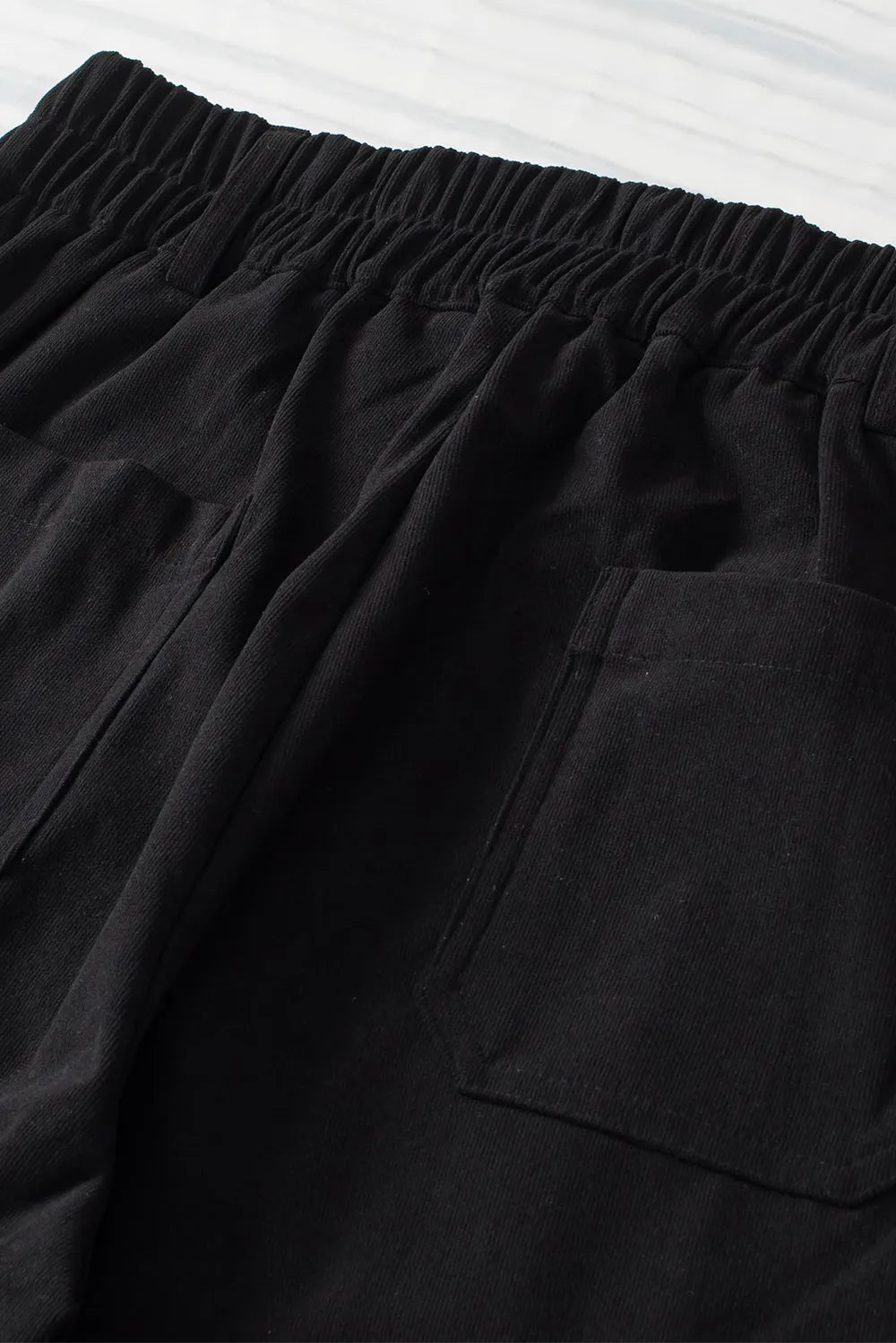 Half Elastic Waist Straight Pants – Trendsi | ClozArt