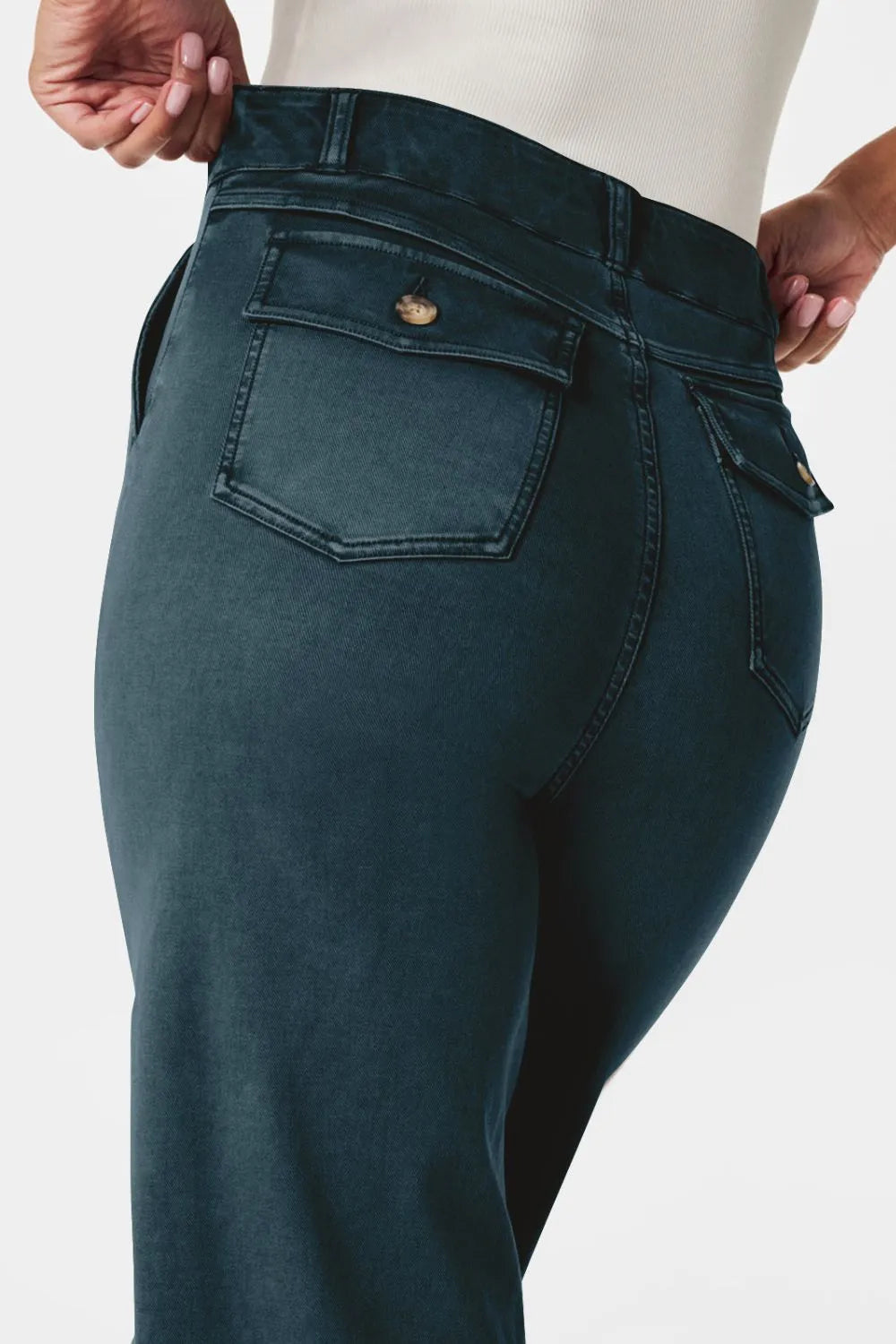 High Waist Jeans with Pockets – Trendsi | ClozArt