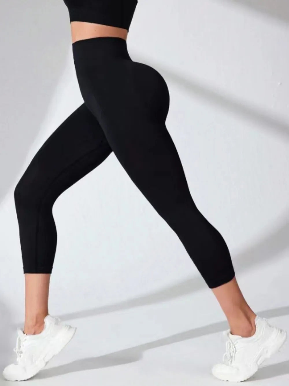 High Waist Cropped Active Leggings – Trendsi | ClozArt