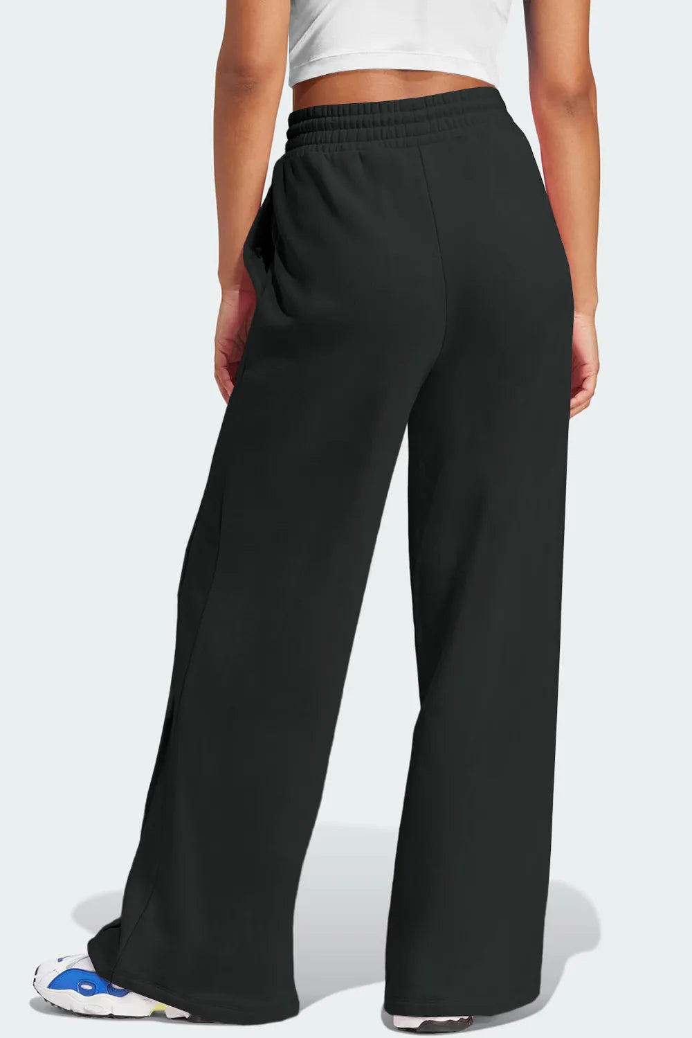 Drawstring Wide Leg Active Pants – Trendsi | ClozArt