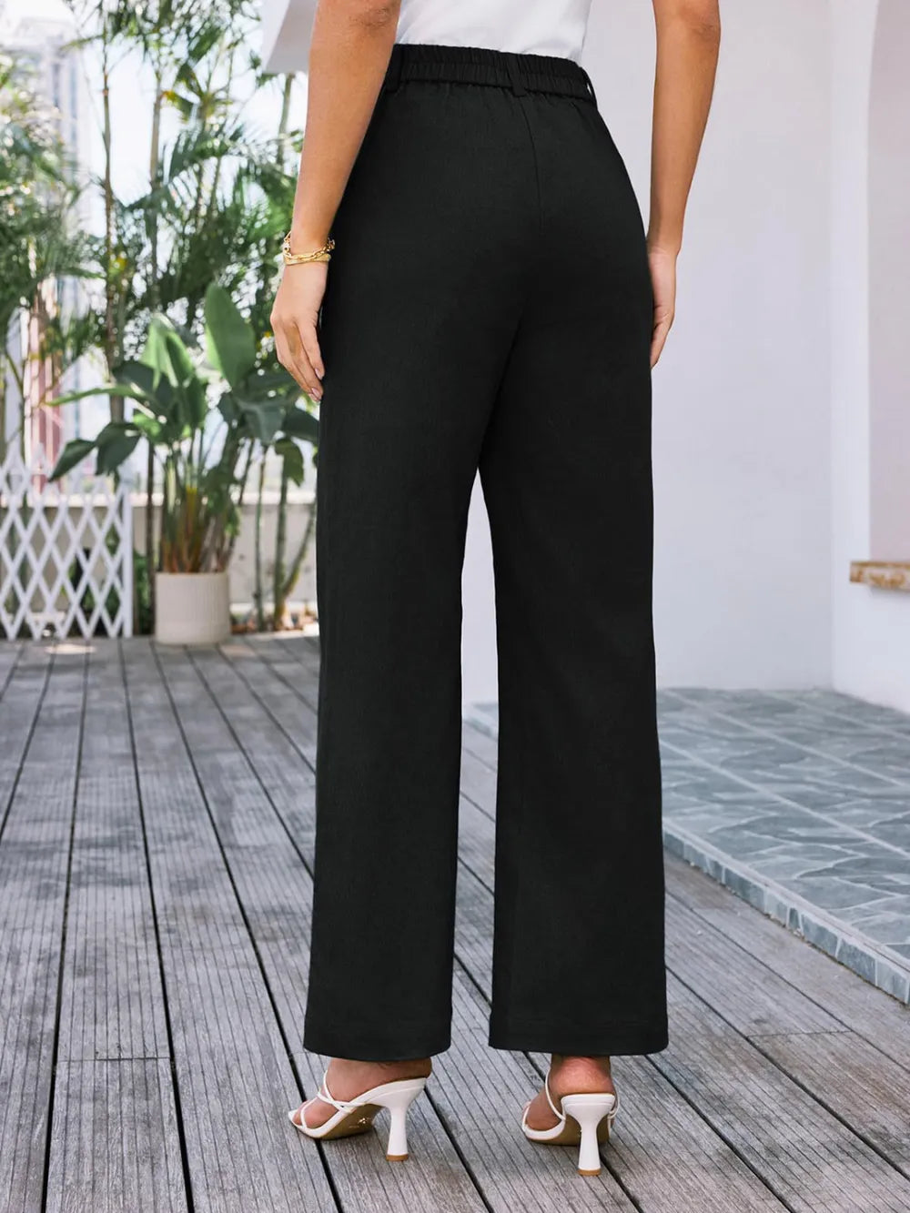 High Waist Wide Leg Pants – Trendsi | ClozArt