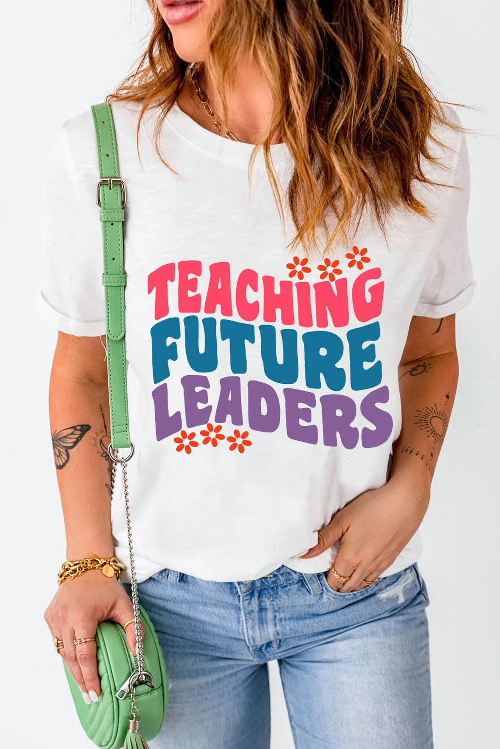 Letter Graphic Round Neck Short Sleeve T-Shirt – Trendsi | ClozArt