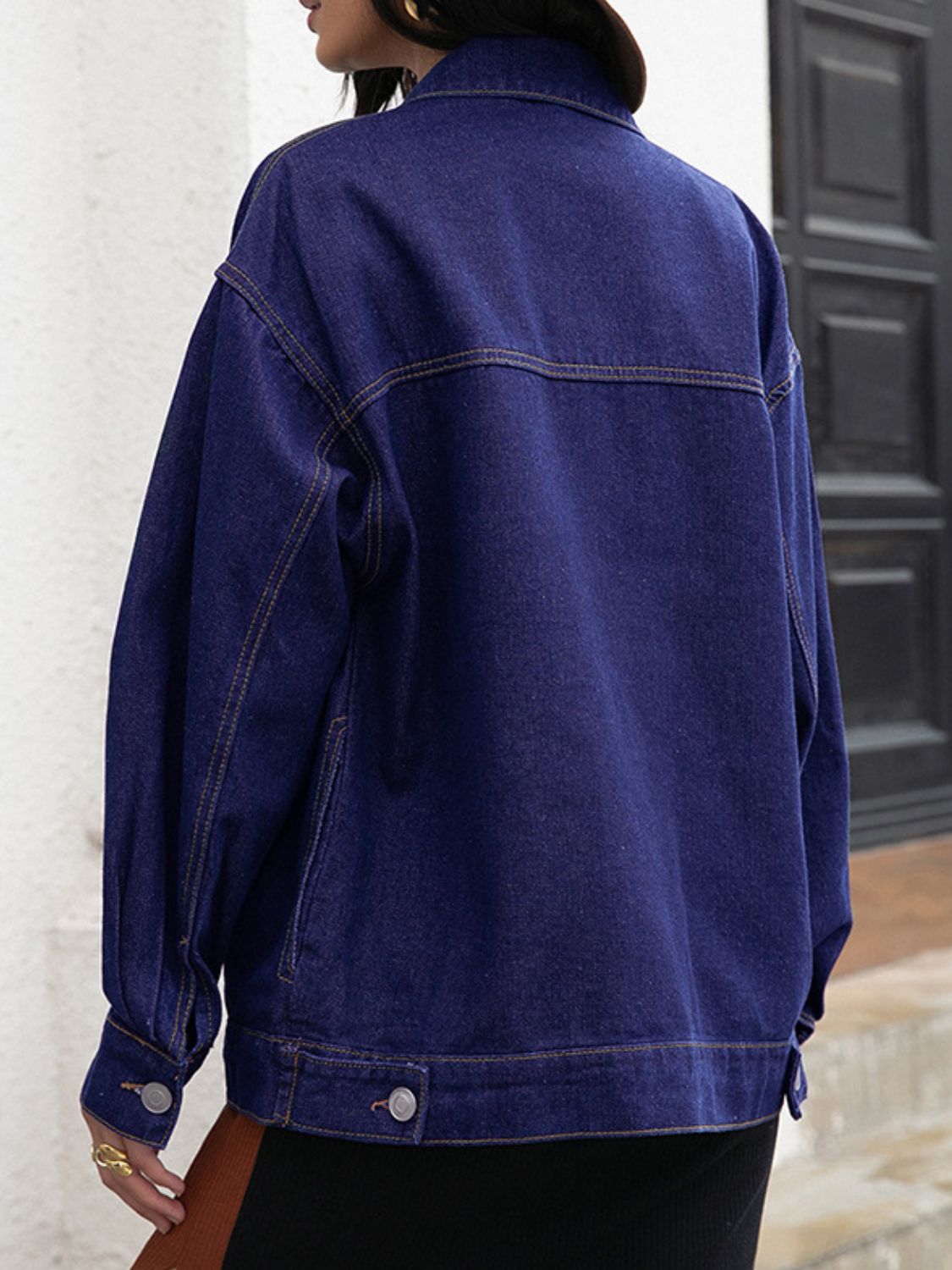 Buttoned Denim Jacket – Trendsi | ClozArt