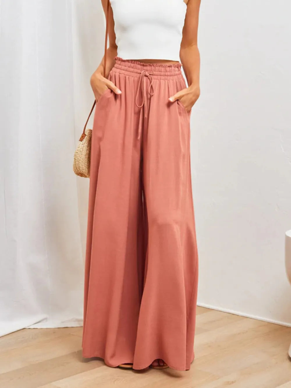 High Waist Wide Leg Pants – Trendsi | ClozArt