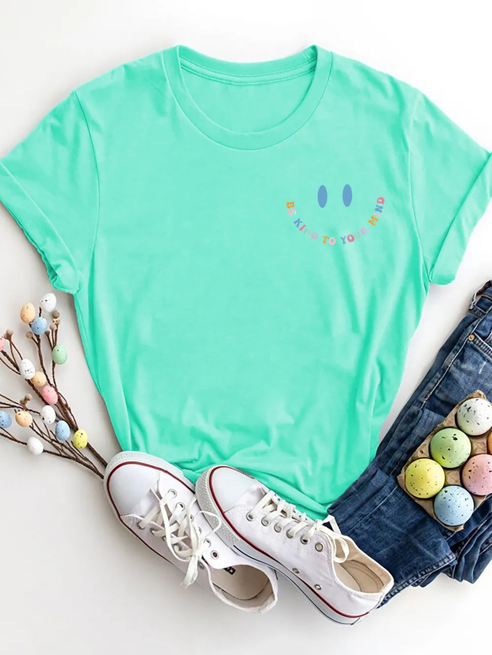 Letter Graphic Round Neck Short Sleeve T-Shirt – Trendsi | ClozArt
