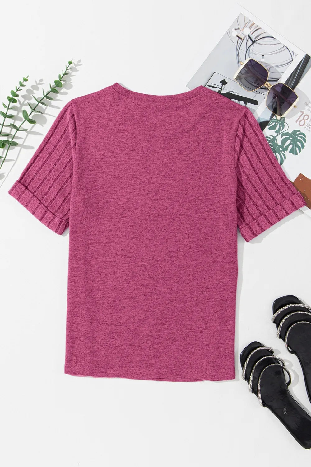 Round Neck Short Sleeve T-Shirt – Trendsi | ClozArt