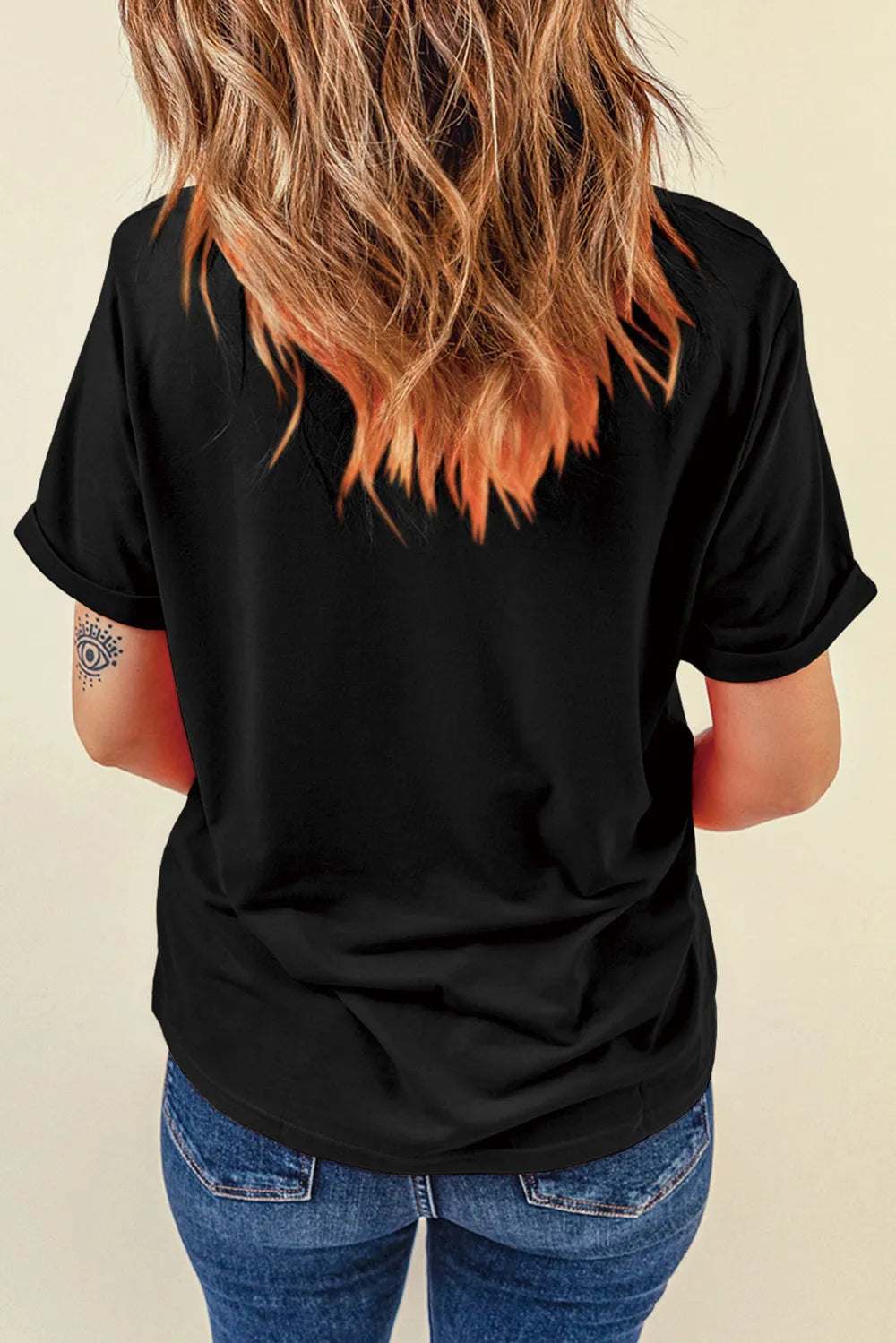 US Flag Round Neck Short Sleeve T-Shirt – Trendsi | ClozArt