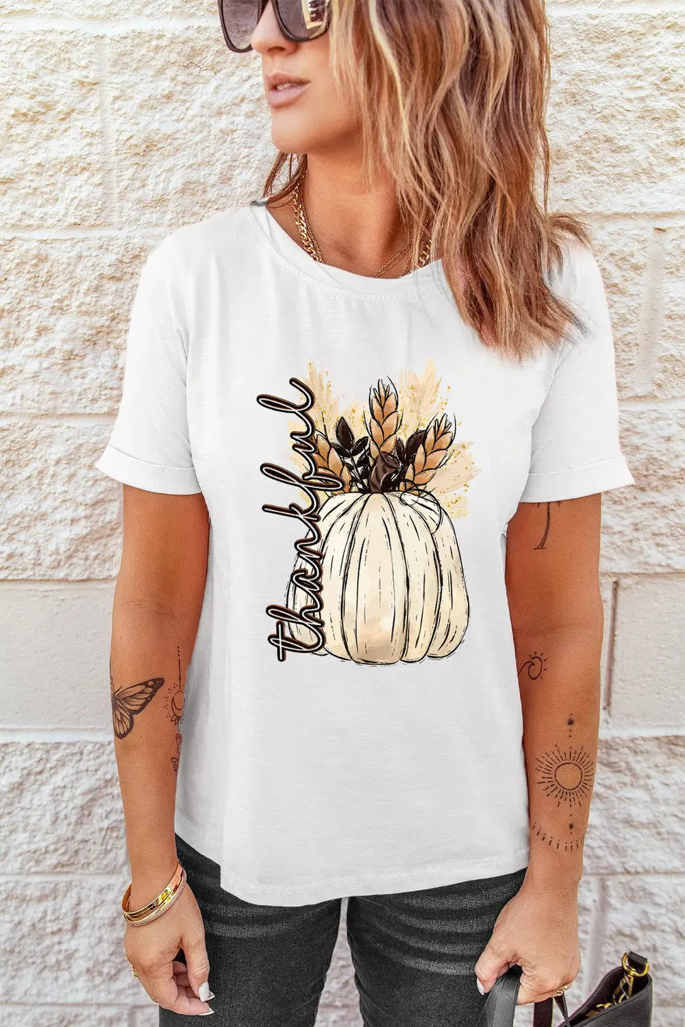 Graphic Round Neck Short Sleeve T-Shirt – Trendsi | ClozArt