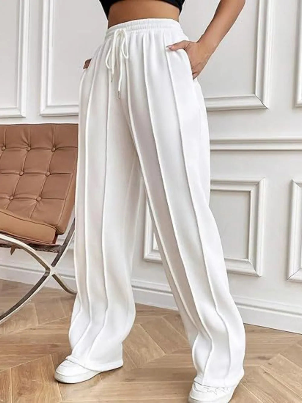 Drawstring Wide Leg Pants with Pockets – Trendsi | ClozArt