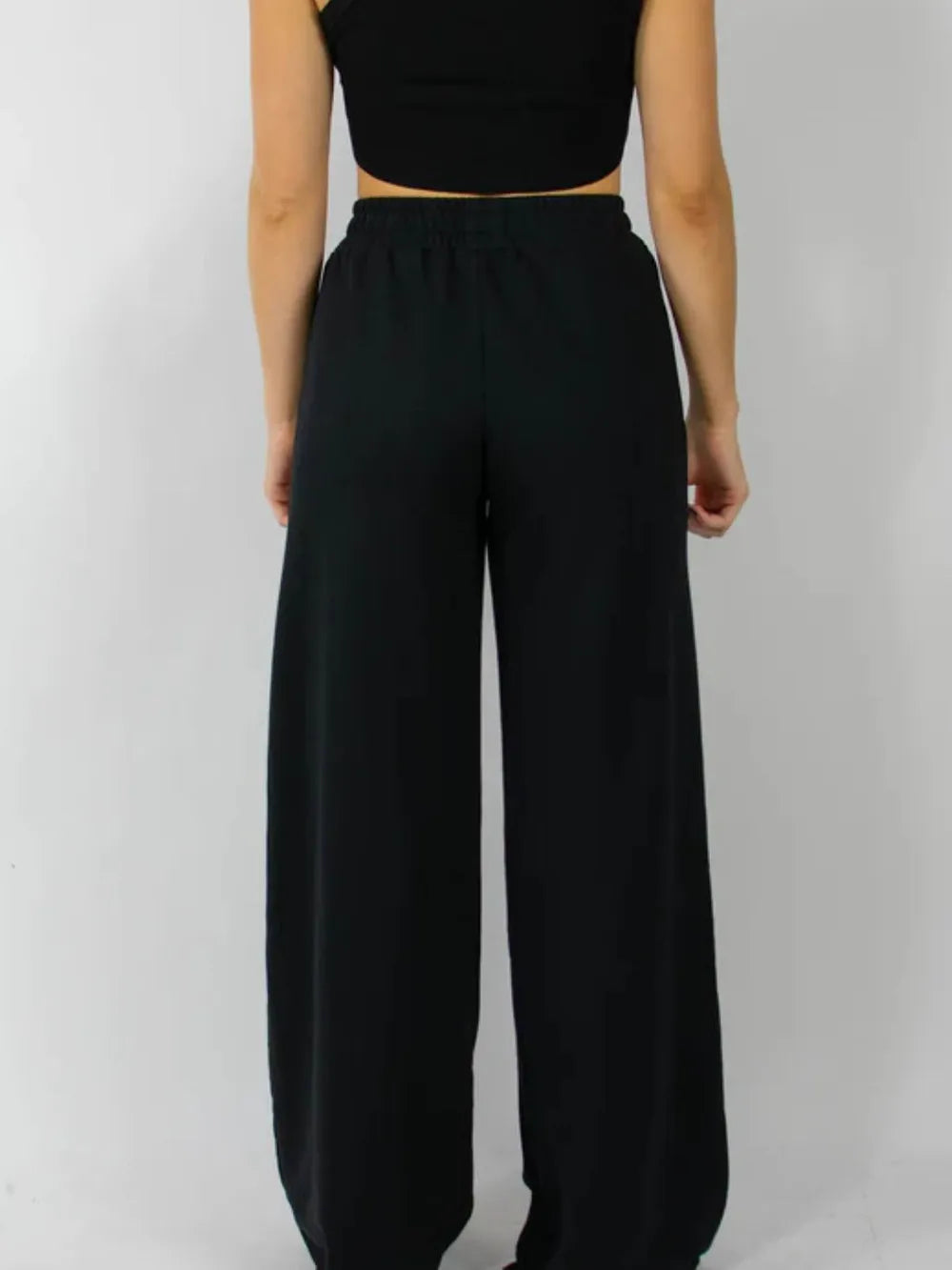 Elastic Waist Wide Leg Pants – Trendsi | ClozArt