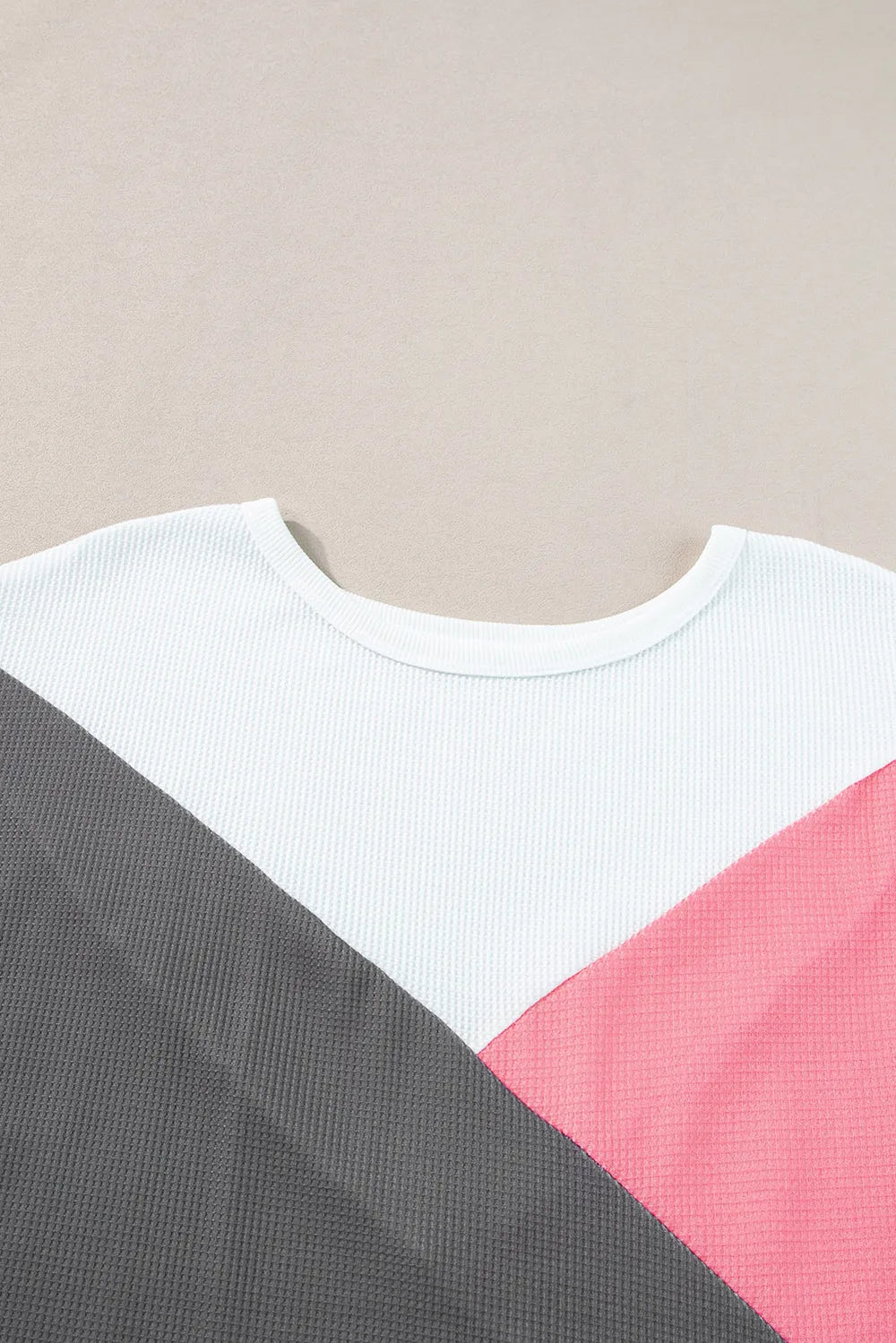 Color Block Round Neck Half Sleeve Top – Trendsi | ClozArt