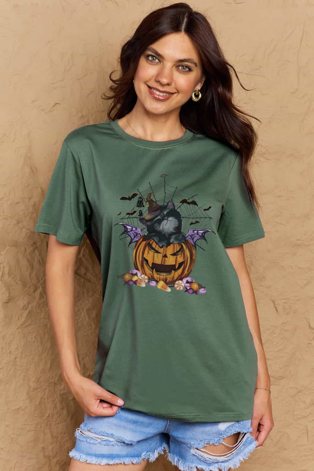 Simply Love Full Size Jack-O'-Lantern Graphic T-Shirt – Trendsi | ClozArt