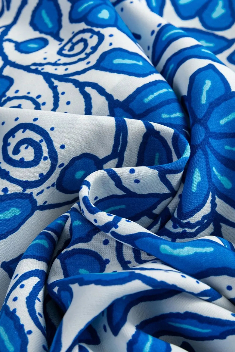 Floral Printed Spaghetti Strap Maxi Dress with Waist Tie – Trendsi | ClozArt