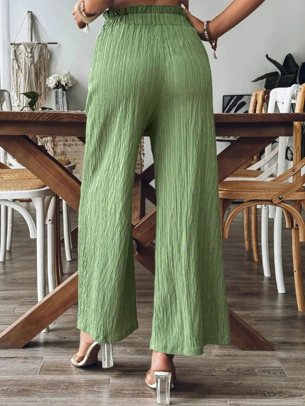 Frill Wide Leg Pants – Trendsi | ClozArt