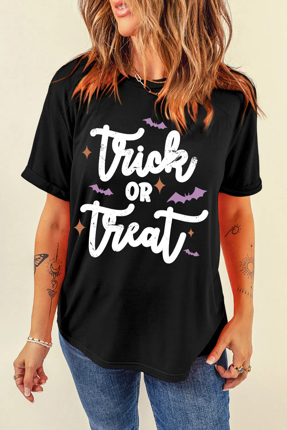 Letter Graphic Round Neck Short Sleeve T-Shirt – Trendsi | ClozArt