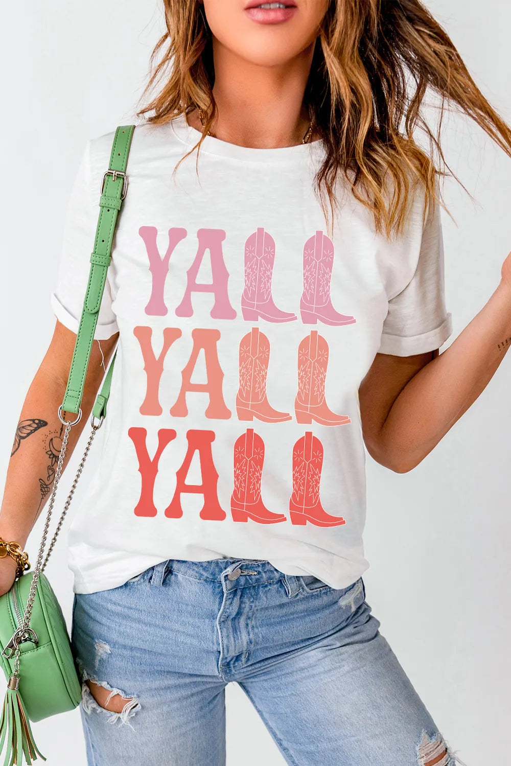 Letter Graphic Round Neck Short Sleeve T-Shirt – Trendsi | ClozArt