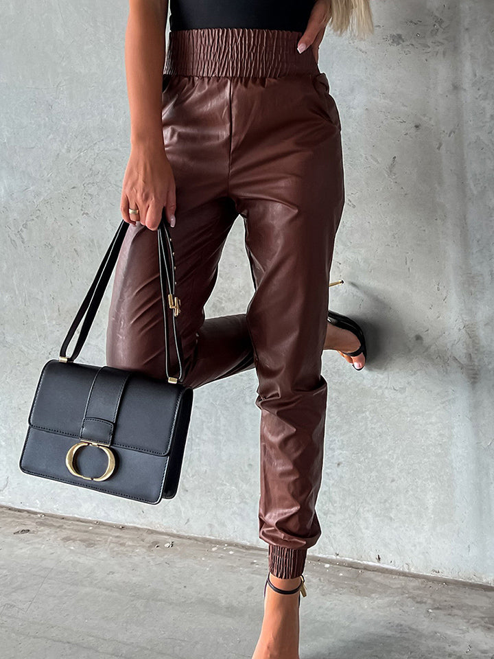 Smocked Waist Long Pants – Trendsi | ClozArt
