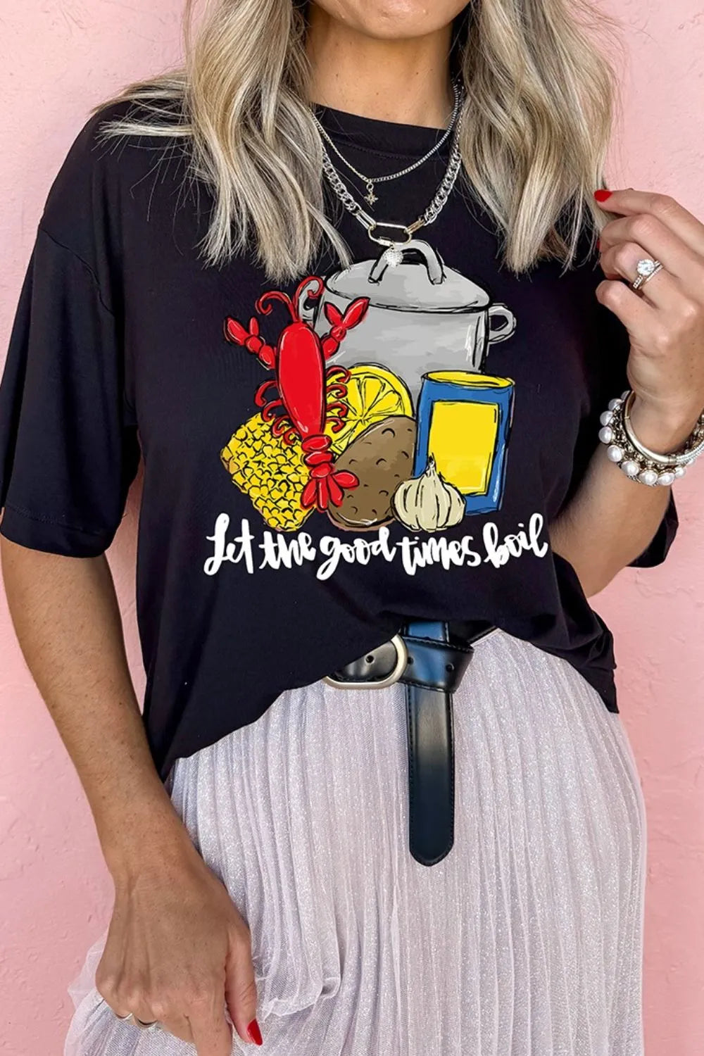 Graphic Round Neck Short Sleeve T-Shirt – Trendsi | ClozArt