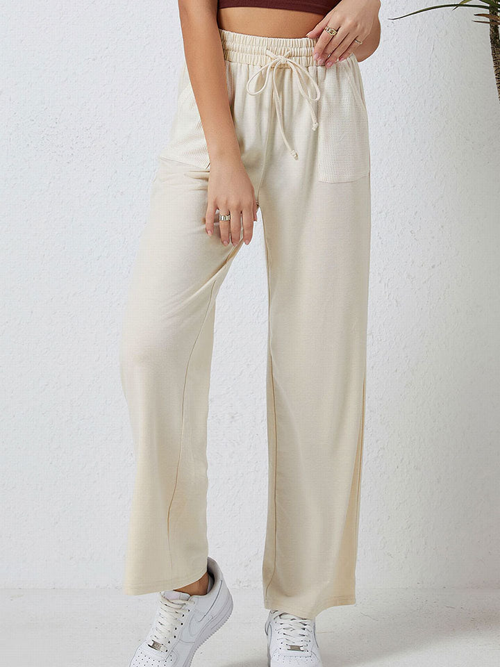Smocked Waist Drawstring Pocketed Pants – Trendsi | ClozArt