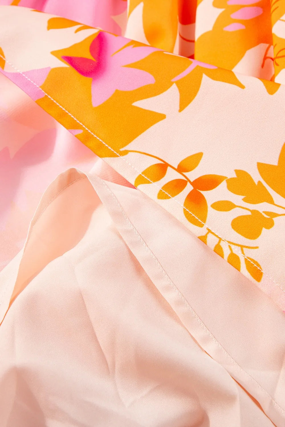 Frill Printed Long Sleeve Mini Dress – Trendsi | ClozArt