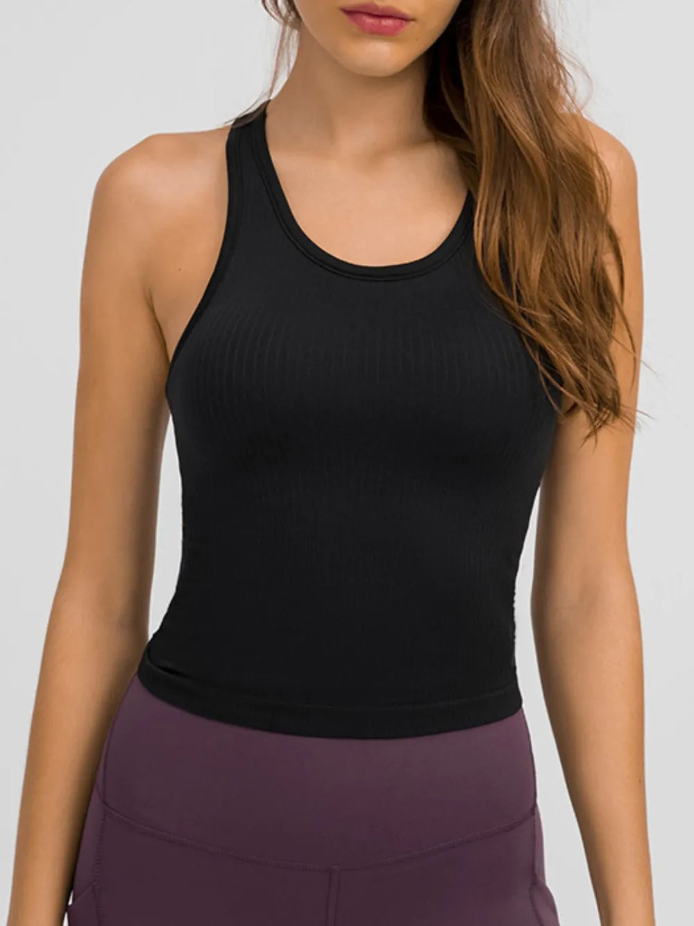 Millennia Round Neck Racerback Active Tank – Trendsi | ClozArt
