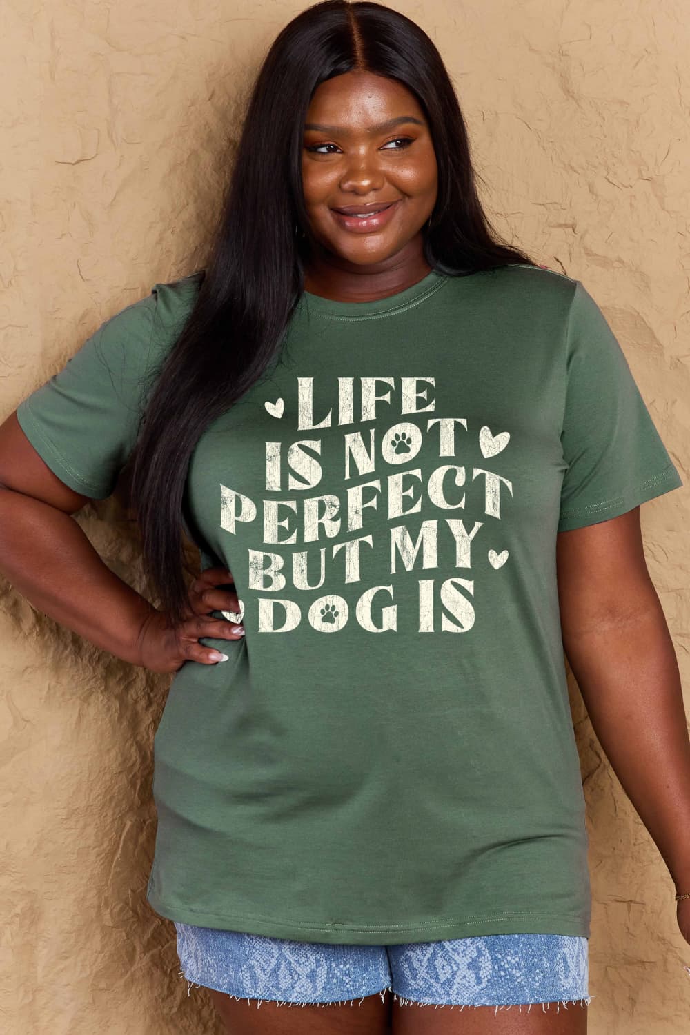 Simply Love Full Size Dog Slogan Graphic Cotton T-Shirt – Trendsi | ClozArt
