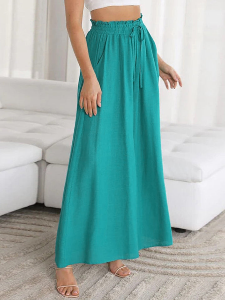 Drawstring Waist Wide Leg Pants – Trendsi | ClozArt