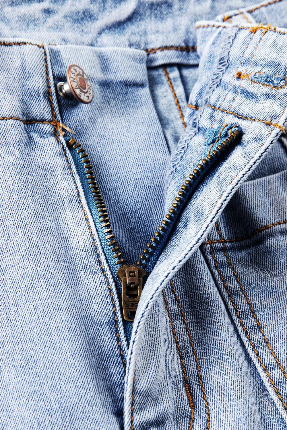 Raw Hem Straight Jeans with Pockets – Trendsi | ClozArt