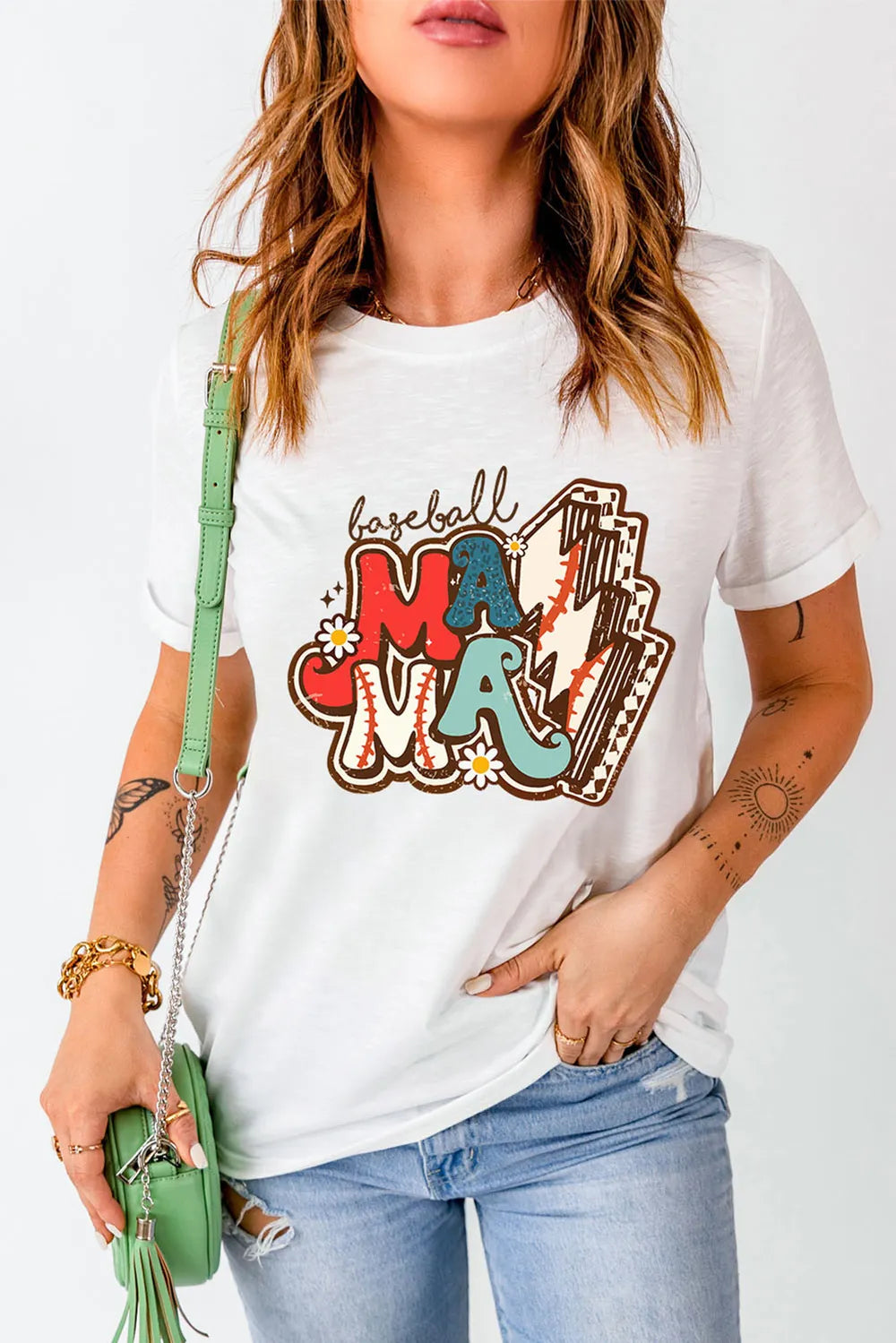 Letter Graphic Round Neck Short Sleeve T-Shirt – Trendsi | ClozArt