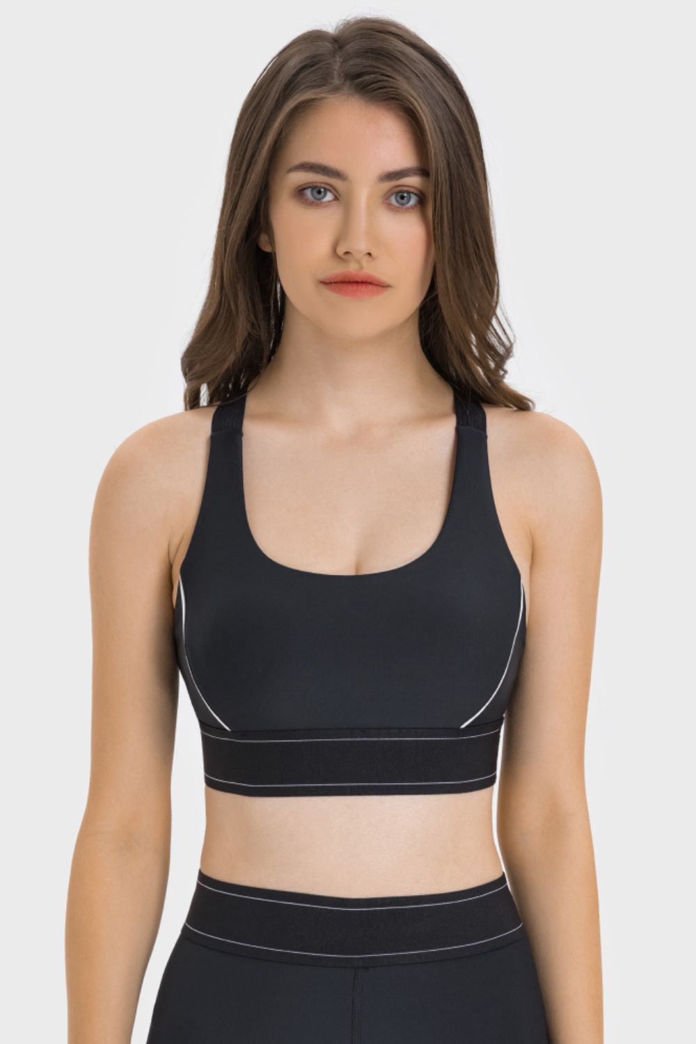 Millennia Contrast Sports Bra – Trendsi | ClozArt