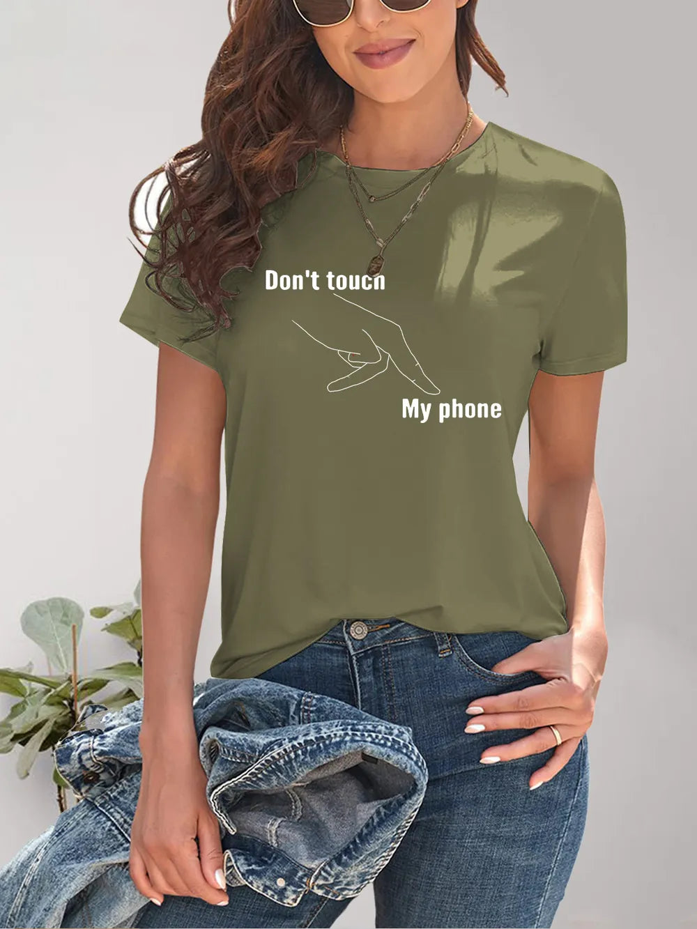 Graphic Round Neck Short Sleeve T-Shirt – Trendsi | ClozArt