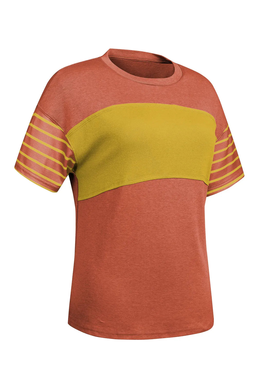 Striped Round Neck Short Sleeve T-Shirt – Trendsi | ClozArt