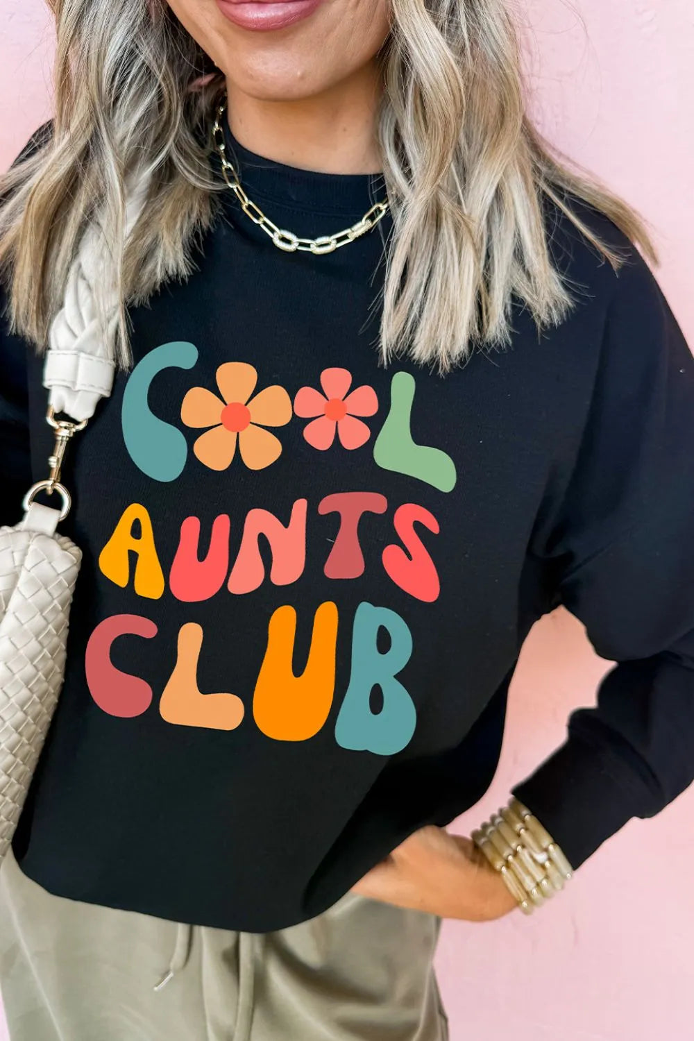 Letter Graphic Round Neck Long Sleeve Sweatshirt – Trendsi | ClozArt