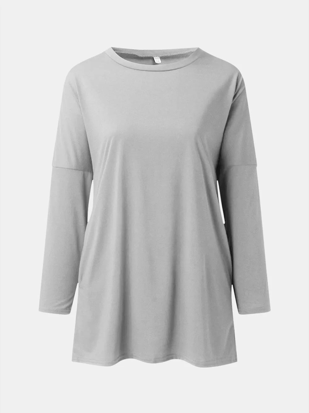 Full Size Round Neck Long Sleeve T-Shirt – Trendsi | ClozArt