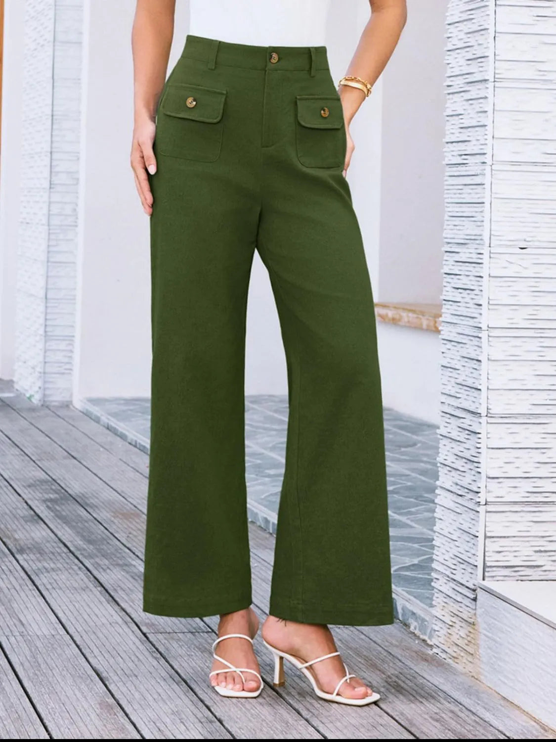 High Waist Wide Leg Pants – Trendsi | ClozArt
