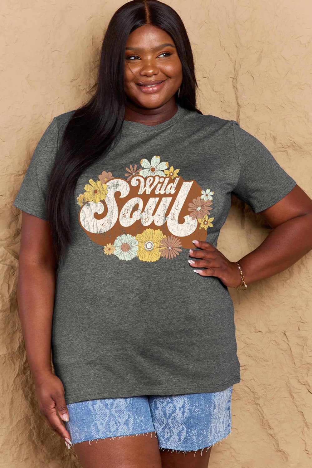 Simply Love Full Size WILD SOUL Graphic Cotton T-Shirt – Trendsi | ClozArt