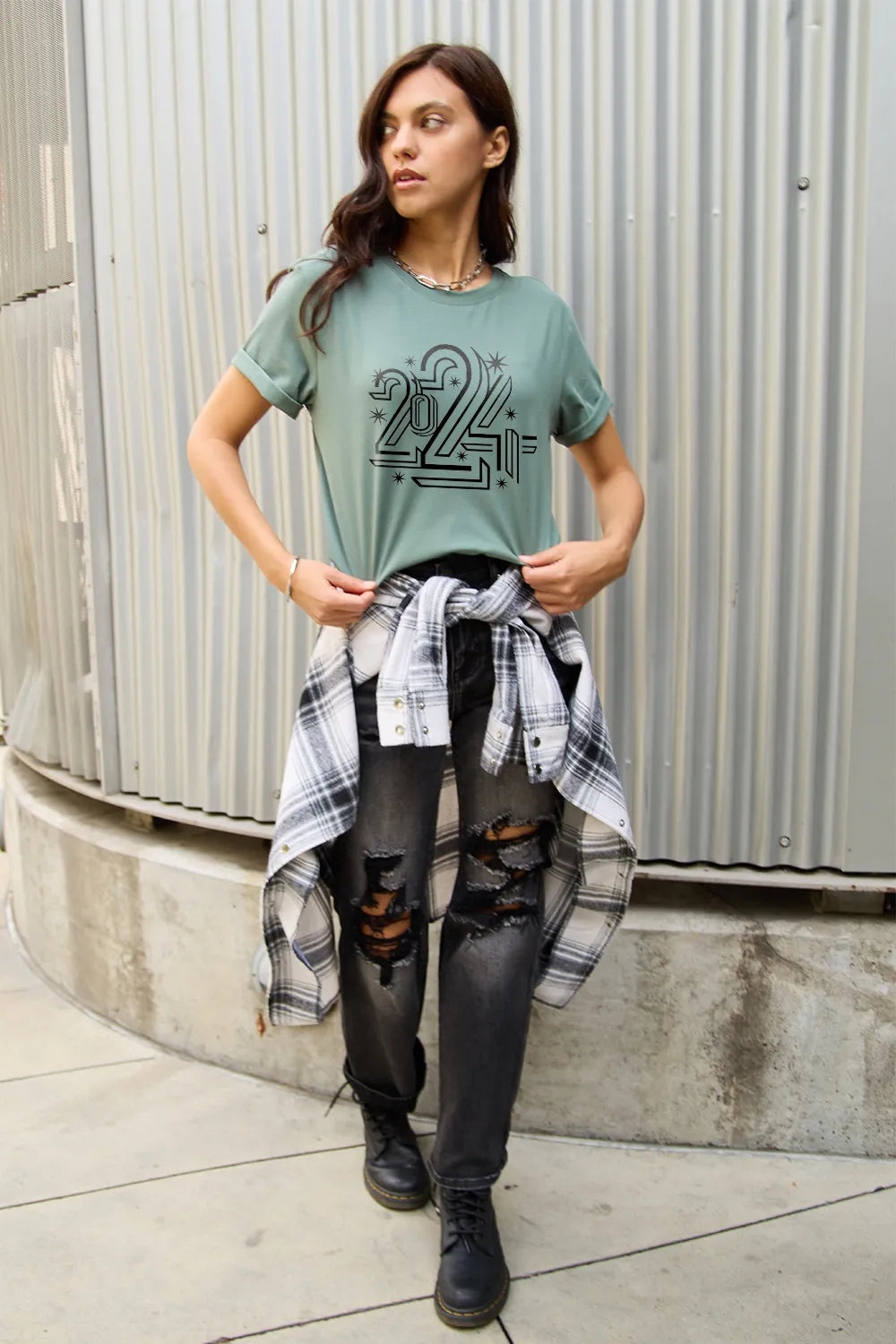 Simply Love Full Size 2024 Round Neck Short Sleeve T-Shirt – Trendsi | ClozArt