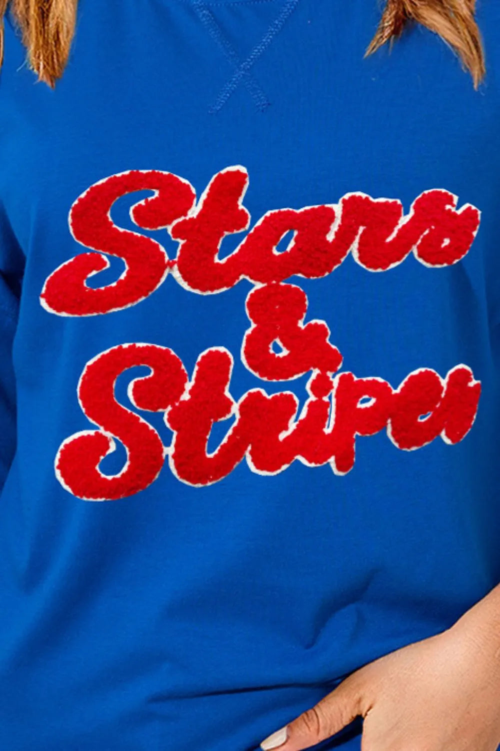 STARS & STRIPES Round Neck Short Sleeve T-Shirt – Trendsi | ClozArt