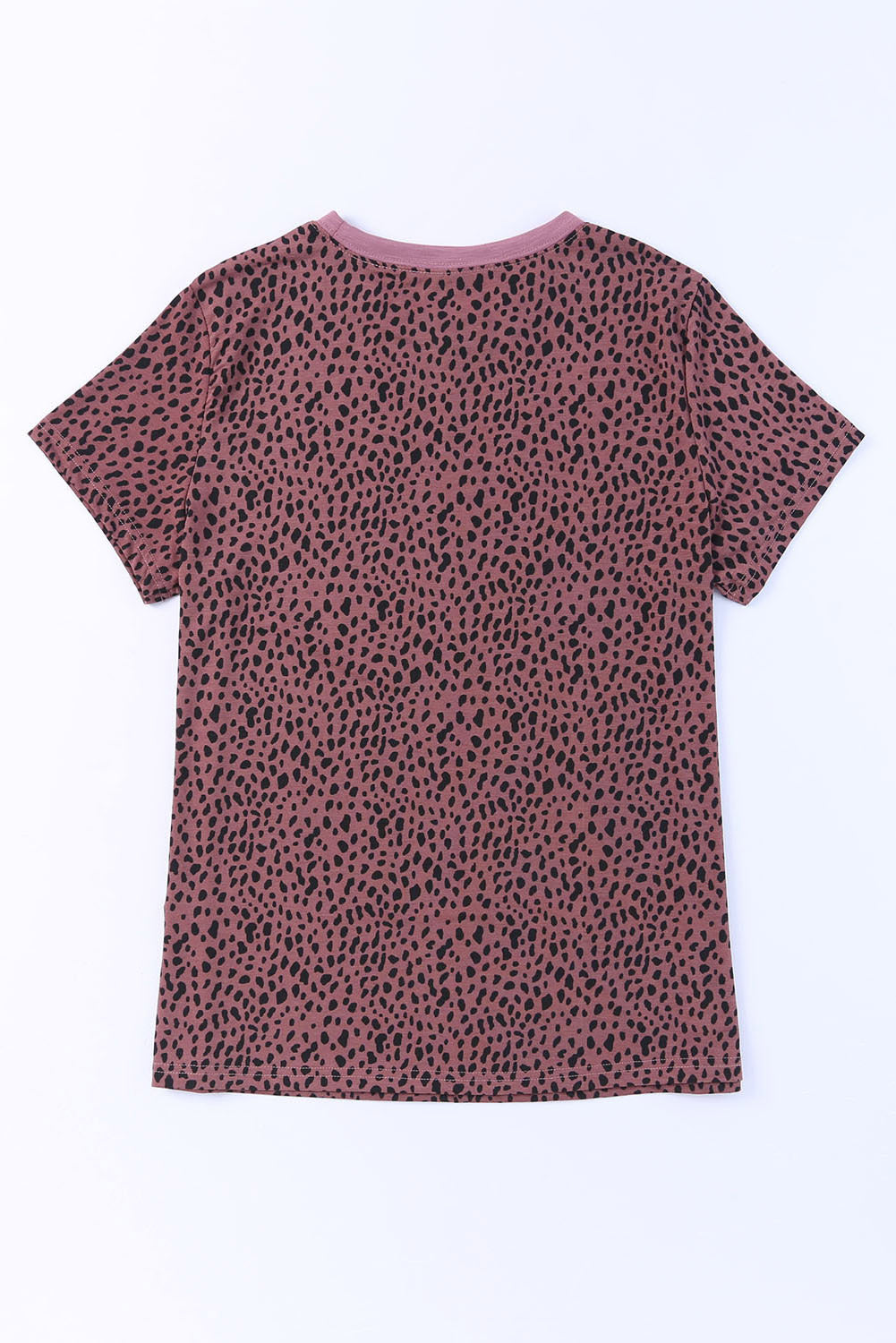 Grey Cheetah Print Casual Crew Neck T Shirt – Shewin | ClozArt