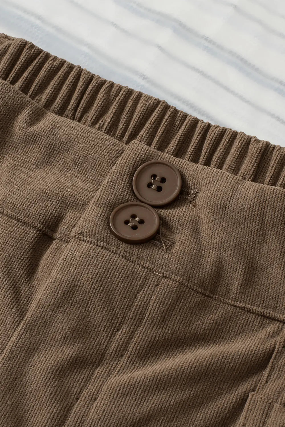 Half Elastic Waist Straight Pants – Trendsi | ClozArt