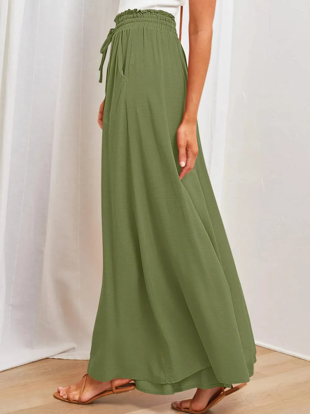 Wide Leg Pants with Pockets – Trendsi | ClozArt