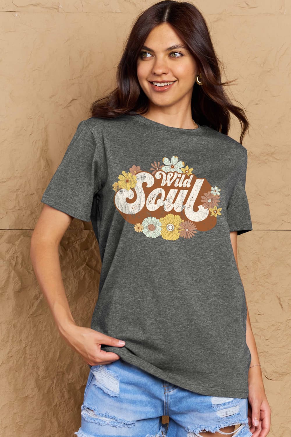 Simply Love Full Size WILD SOUL Graphic Cotton T-Shirt – Trendsi | ClozArt