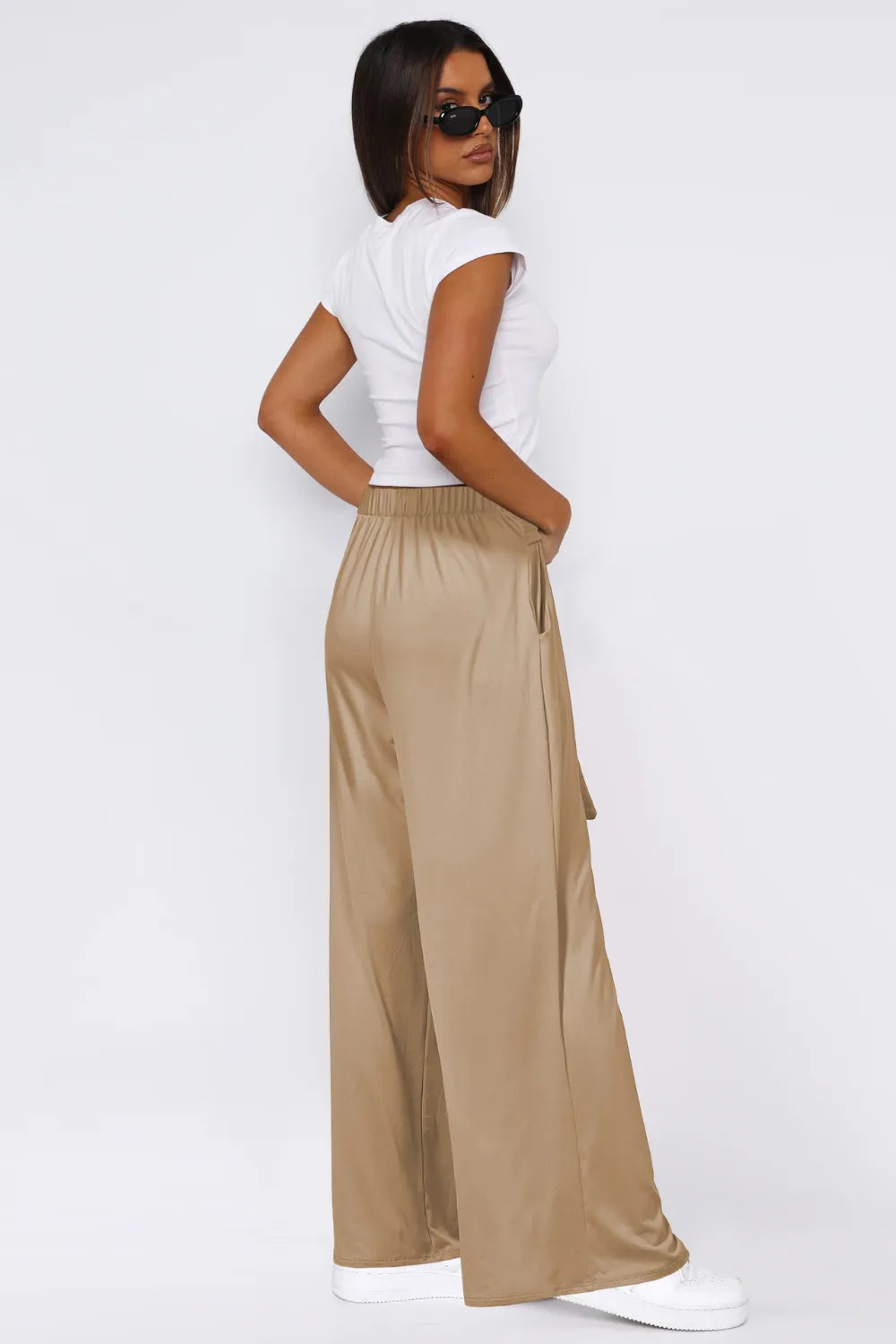 Tied Pocketed Wide Leg Pants – Trendsi | ClozArt