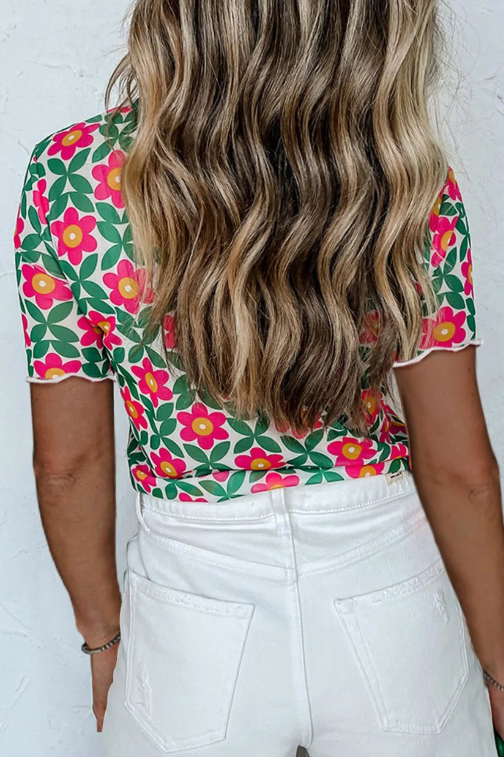 Printed Round Neck Short Sleeve T-Shirt – Trendsi | ClozArt