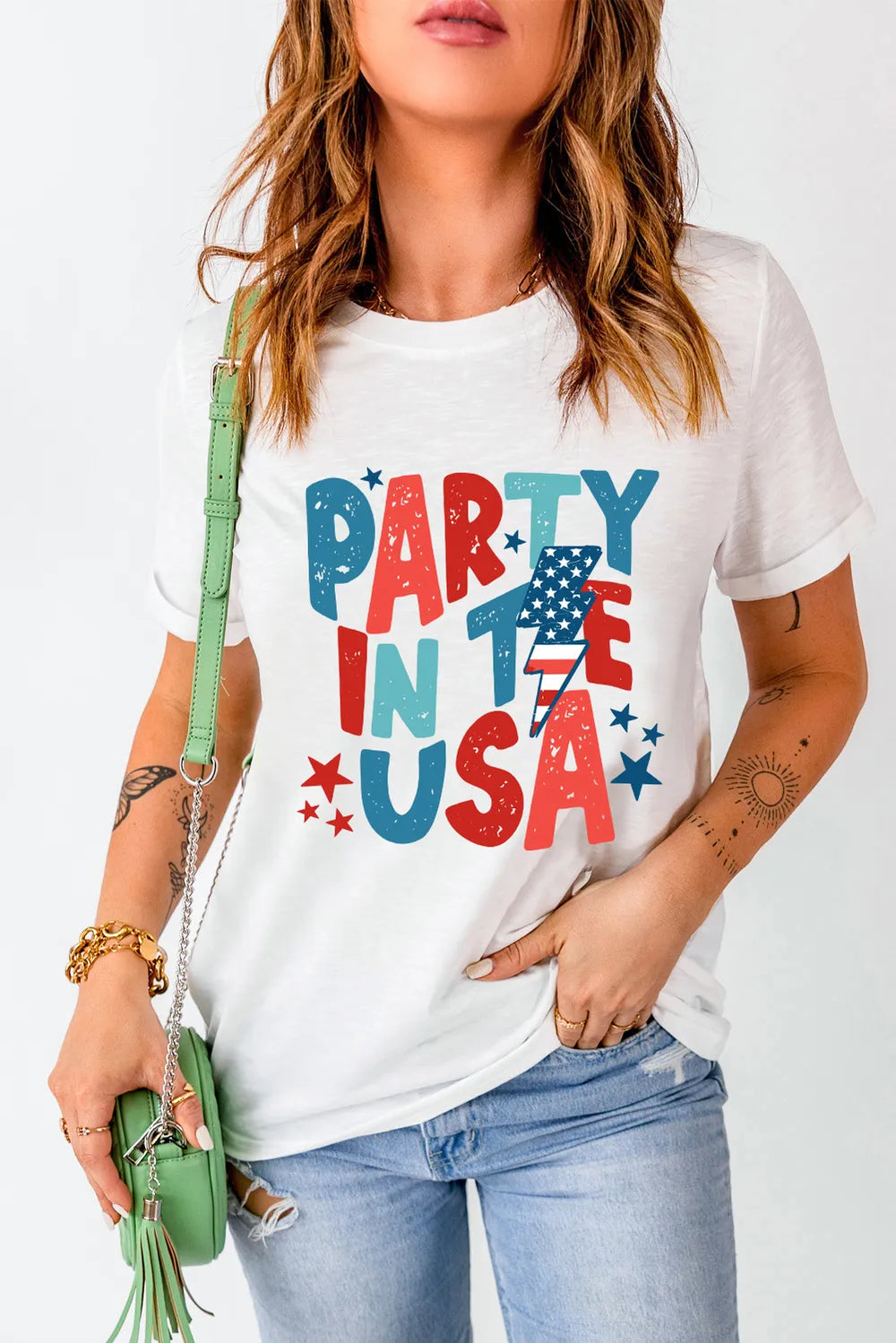 Letter Graphic Round Neck Short Sleeve T-Shirt – Trendsi | ClozArt