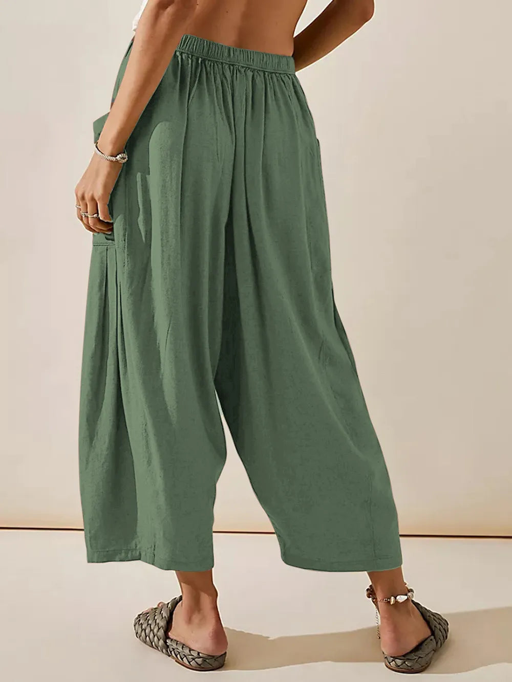 Full Size Wide Leg Pants with Pockets – Trendsi | ClozArt