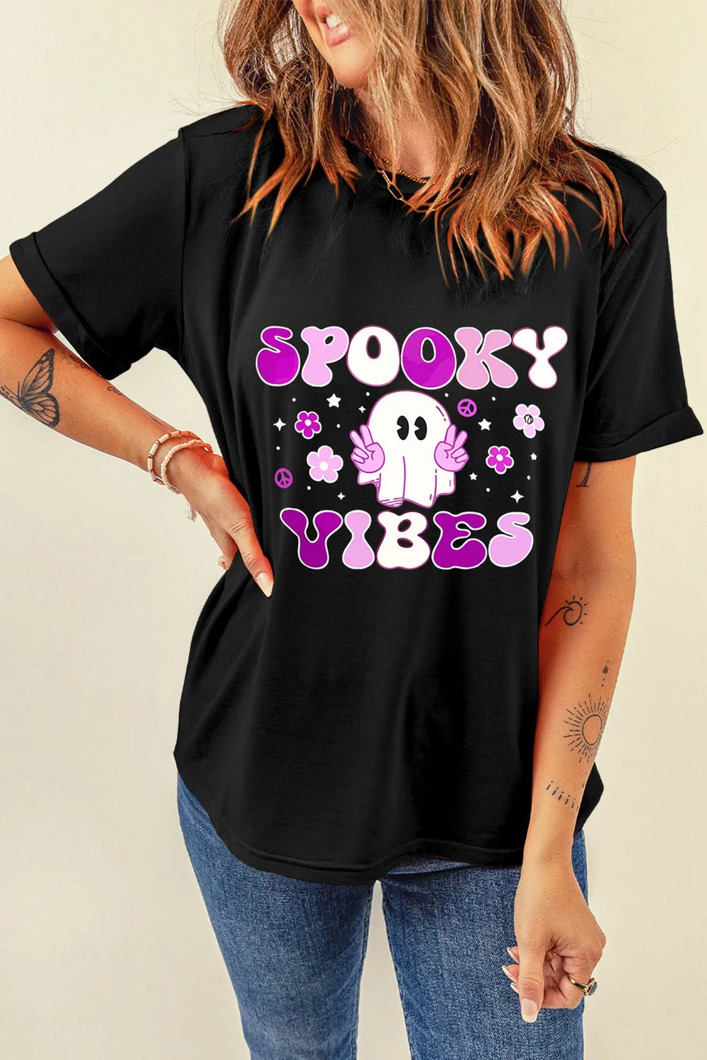 Graphic Round Neck Short Sleeve T-Shirt – Trendsi | ClozArt