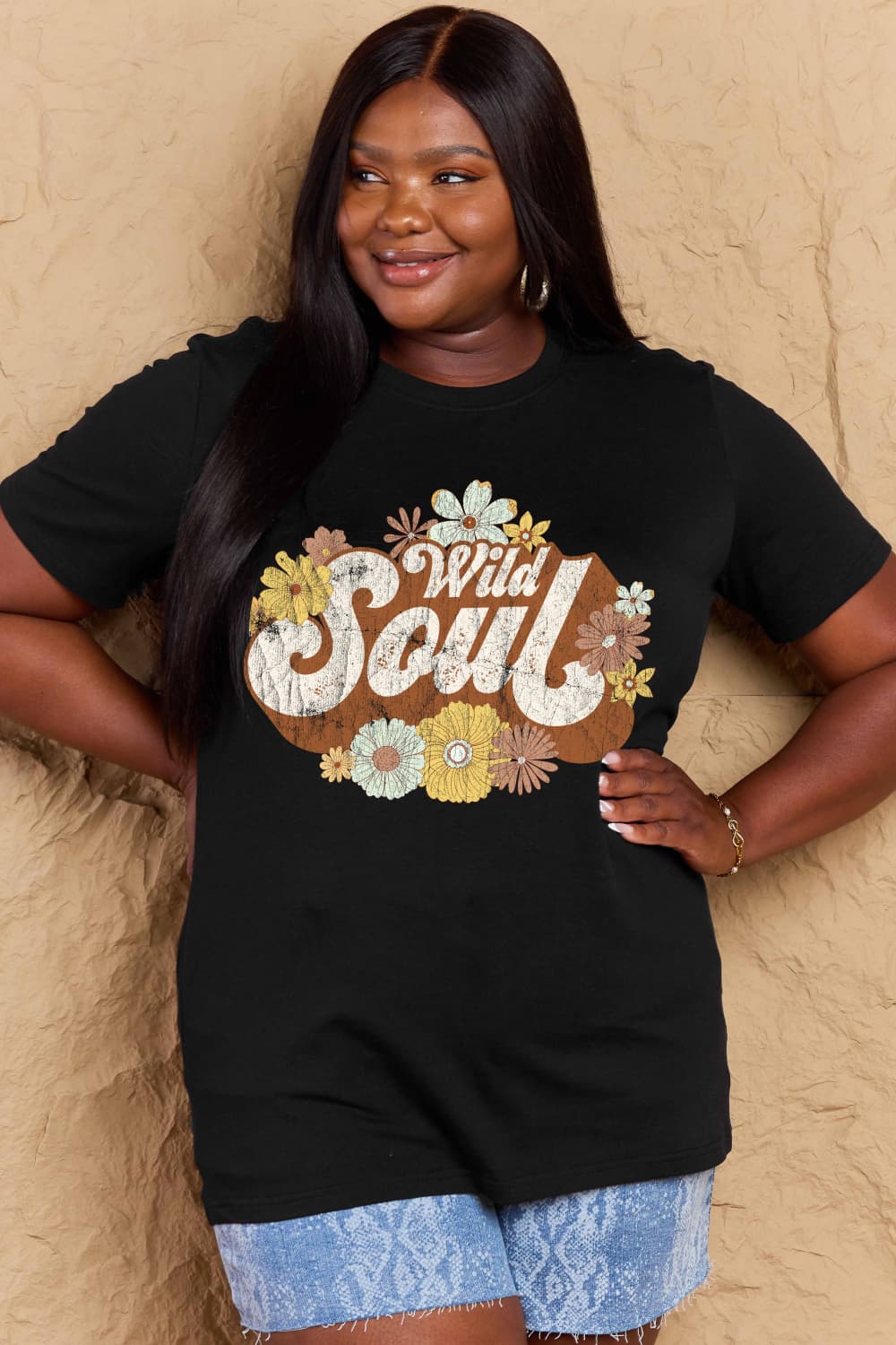 Simply Love Full Size WILD SOUL Graphic Cotton T-Shirt – Trendsi | ClozArt