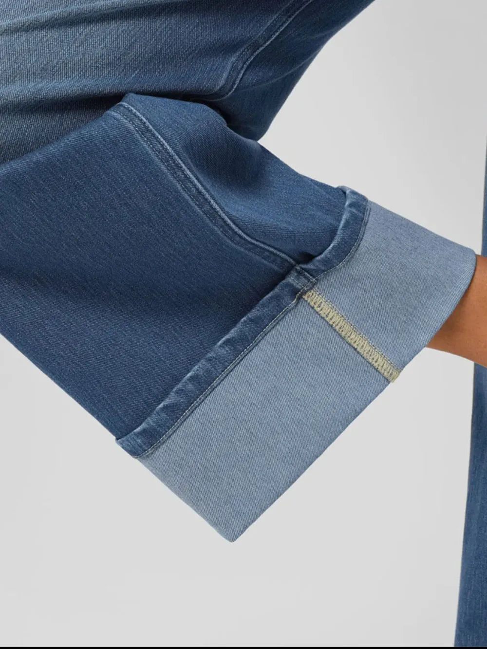 High Rise Rolled Straight Leg Jeans – Trendsi | ClozArt