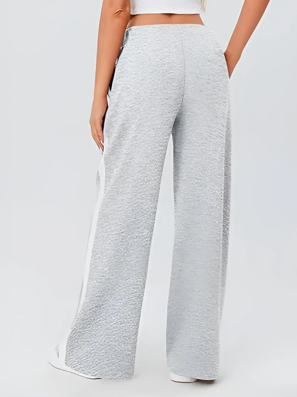 Side Striped Wide Leg Pants – Trendsi | ClozArt